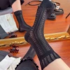 One-piece consignment of French thin cotton spring and summer lace, fashionable and breathable, solid color with loafers, high-end and stylish, versatile mid-calf socks Application Scenario